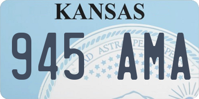 KS license plate 945AMA
