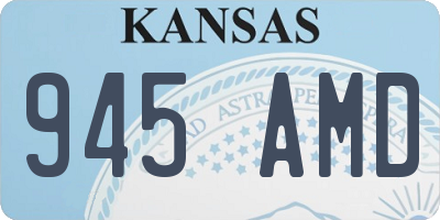 KS license plate 945AMD