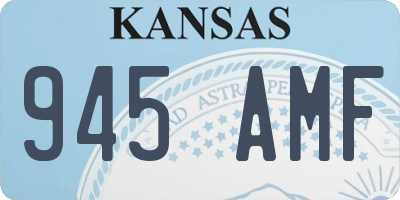 KS license plate 945AMF