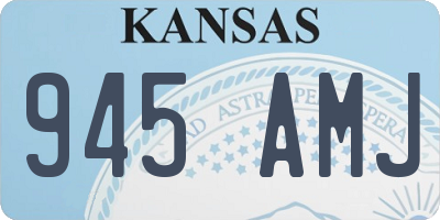 KS license plate 945AMJ