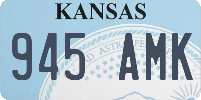 KS license plate 945AMK