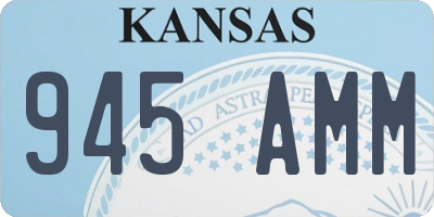 KS license plate 945AMM