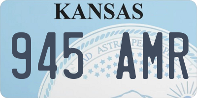 KS license plate 945AMR