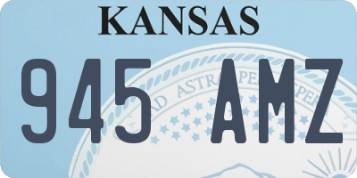 KS license plate 945AMZ