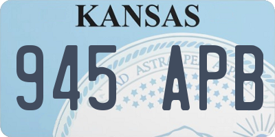 KS license plate 945APB