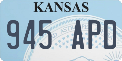 KS license plate 945APD