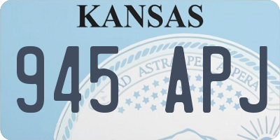 KS license plate 945APJ