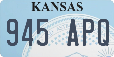 KS license plate 945APQ