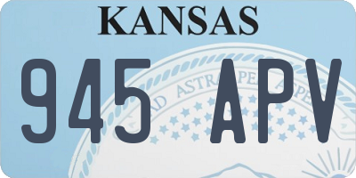 KS license plate 945APV