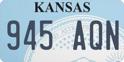 KS license plate 945AQN