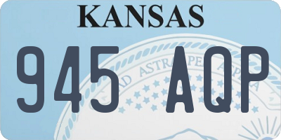 KS license plate 945AQP