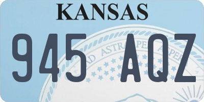 KS license plate 945AQZ