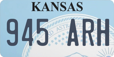 KS license plate 945ARH