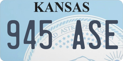 KS license plate 945ASE
