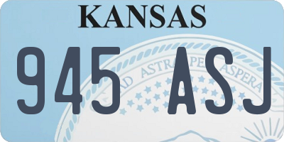 KS license plate 945ASJ