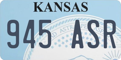 KS license plate 945ASR