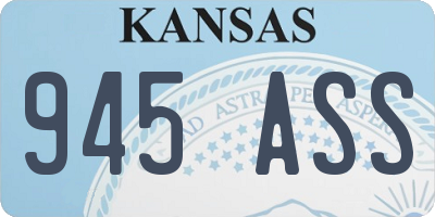 KS license plate 945ASS