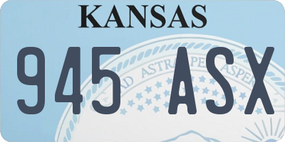 KS license plate 945ASX