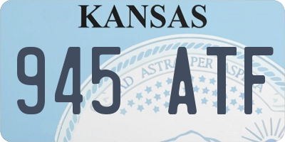 KS license plate 945ATF