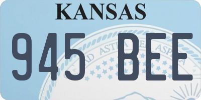 KS license plate 945BEE