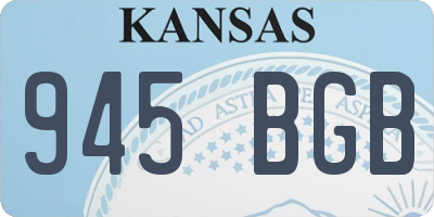 KS license plate 945BGB