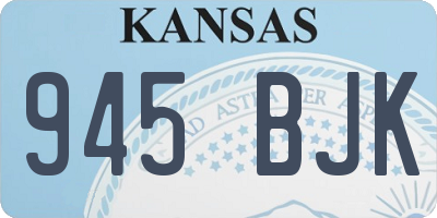 KS license plate 945BJK