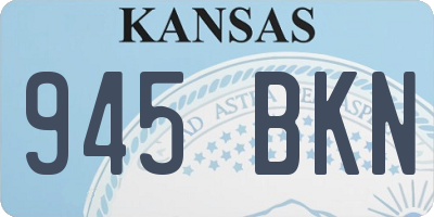 KS license plate 945BKN