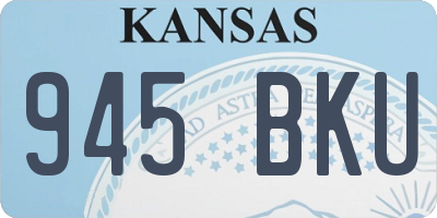 KS license plate 945BKU