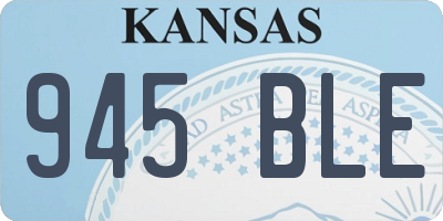 KS license plate 945BLE