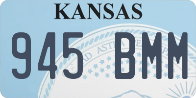 KS license plate 945BMM