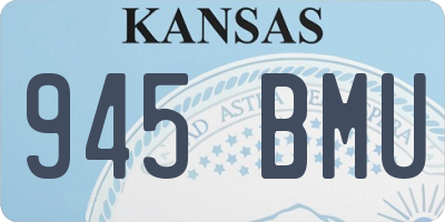 KS license plate 945BMU