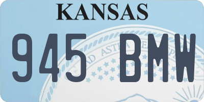 KS license plate 945BMW