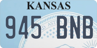 KS license plate 945BNB