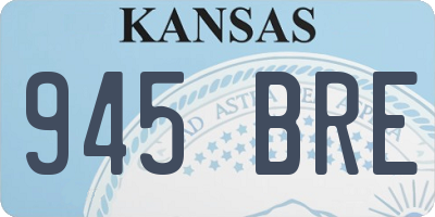 KS license plate 945BRE