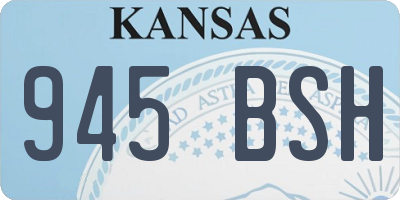 KS license plate 945BSH
