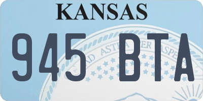 KS license plate 945BTA