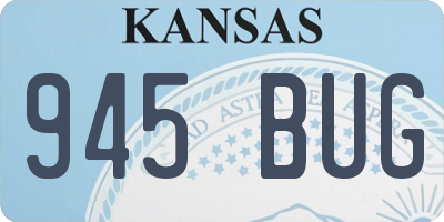 KS license plate 945BUG