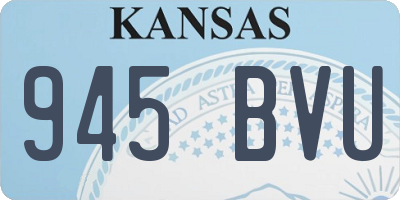 KS license plate 945BVU