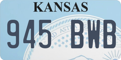 KS license plate 945BWB