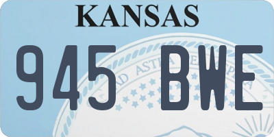 KS license plate 945BWE