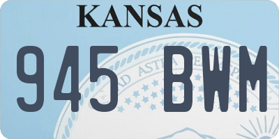 KS license plate 945BWM