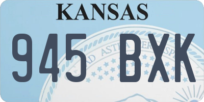 KS license plate 945BXK