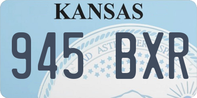 KS license plate 945BXR
