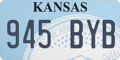 KS license plate 945BYB