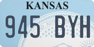 KS license plate 945BYH