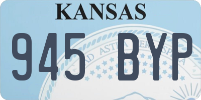 KS license plate 945BYP