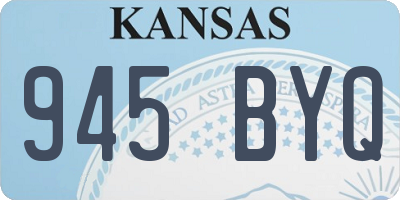 KS license plate 945BYQ