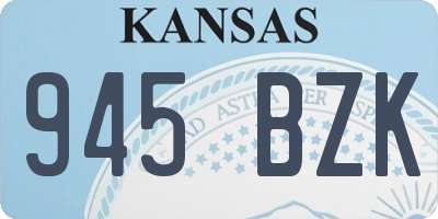 KS license plate 945BZK