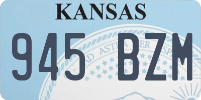KS license plate 945BZM