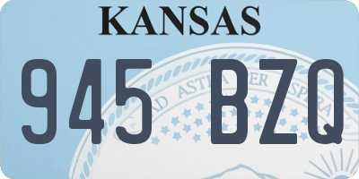 KS license plate 945BZQ